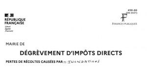 DEGREVEMENT D'IMPOTS DIRECTS